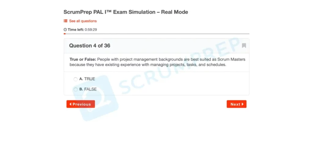 PAL I Exam Simulation 2