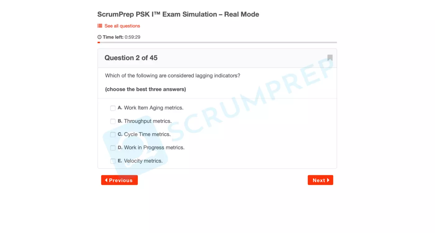 PSK I Exam Simulation