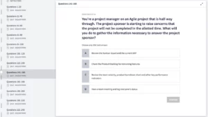 PMI-ACP Practice Test Screenshot 03