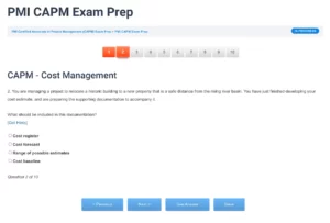 CAPM Test Question - ScrumPrep
