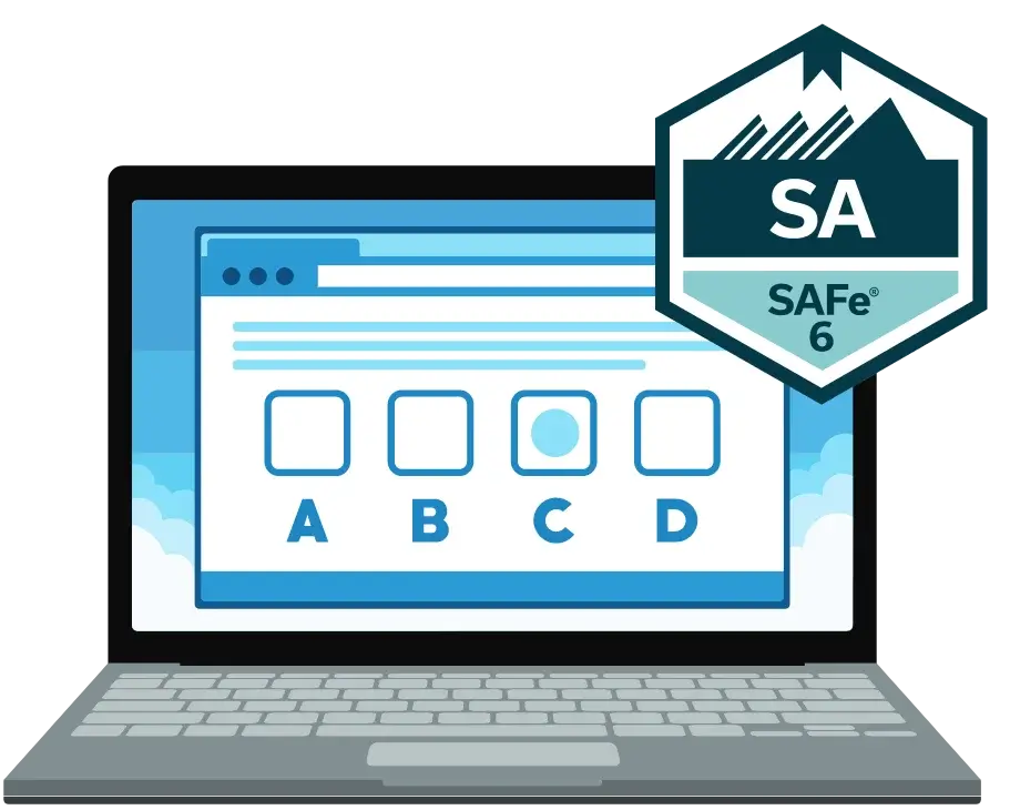 SAFe SA Leading SAFe Free Quiz Transparent Background - ScrumPrep