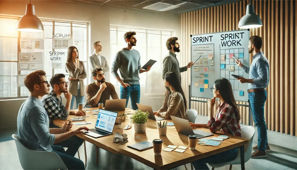 When the Developers determine that they will not be able to finish the complete forecast, who should be present when reviewing and adjusting the Sprint work selected?