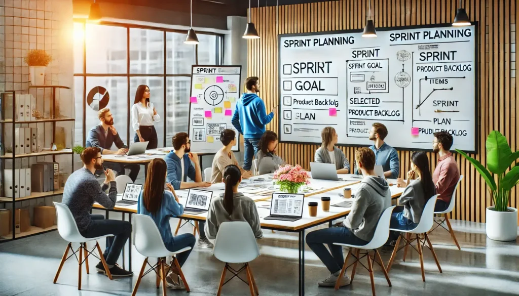 Which answer best describes the topics covered in Sprint Planning?