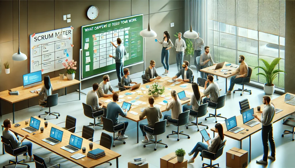 What happens if the Scrum Team cannot complete its work by the end of the Sprint