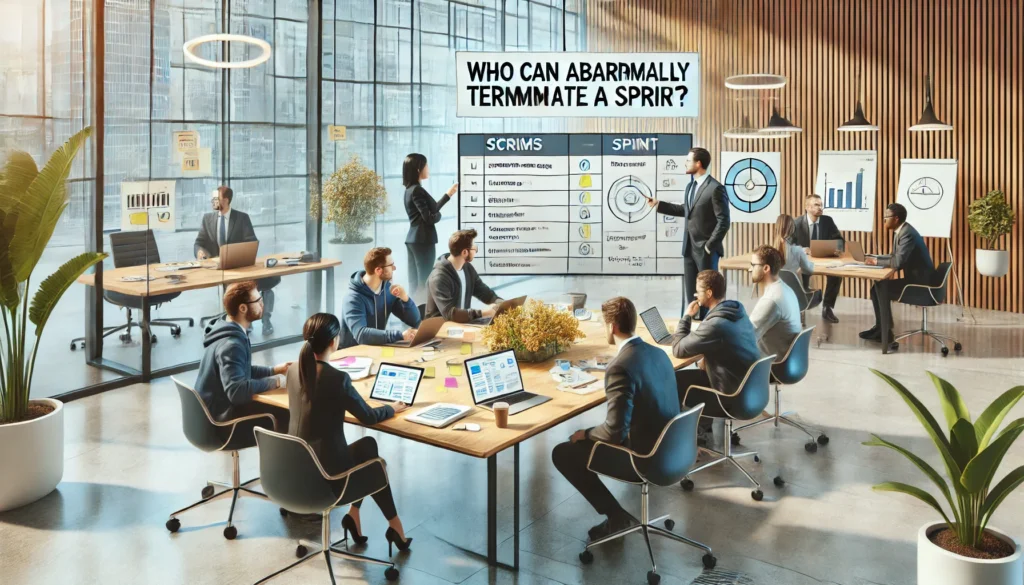 Who can abnormally terminate a Sprint