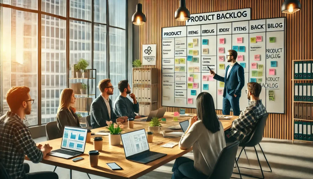 Who has the final decision about the order of items in the Product Backlog?