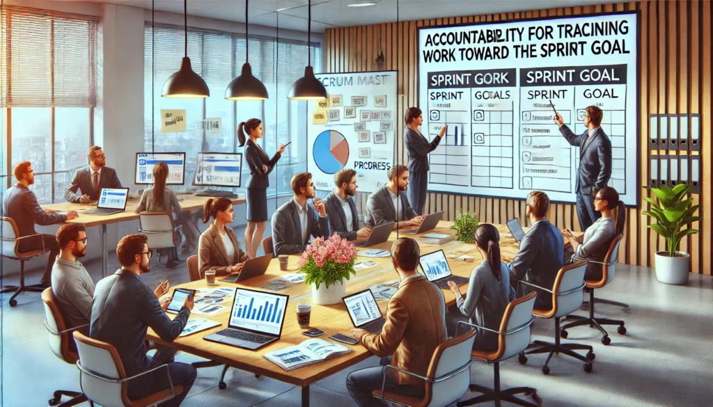 Who is accountable for tracking the remaining work toward the Sprint Goal