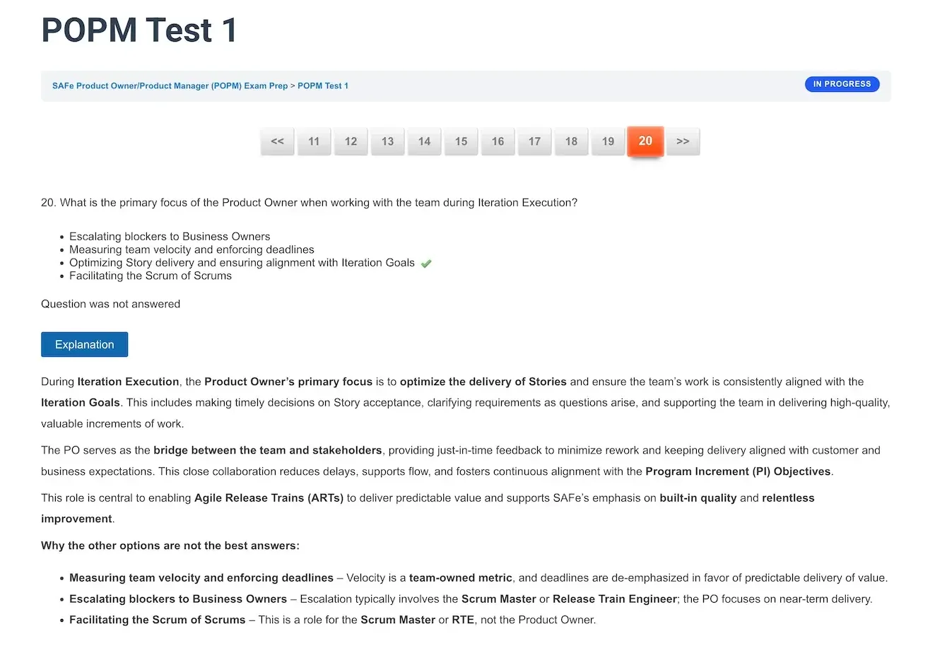 SAFe™ Product Owner/Product Manager POPM Exam Prep - Image 5