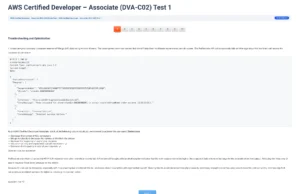 AWS Certified Developer – Associate (DVA-C02) Screenshot 3