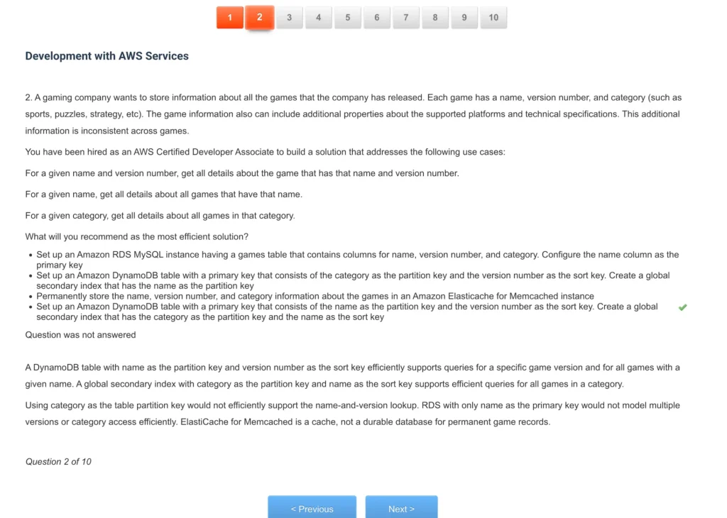 AWS Certified Developer – Associate (DVA-C02) Screenshot 5