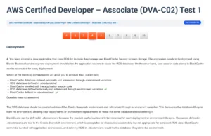 AWS Certified Developer – Associate (DVA-C02) Screenshot 7